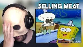 Selling MEAT! - [YTP] Spingebill Delivers a Moldy Pizza Reaction!