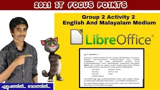 SSLC IT Exam | 2021 focus Point | Group 2 Activity 2 | Publishing | LibreOffice Writer