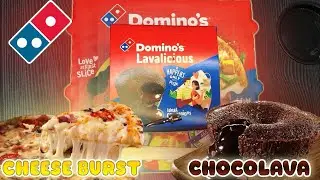 New Dominos Cheese Burst Pizza and Chocolava Cake Taste Test and Review! 🍕🥮