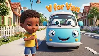 V for Van | Alphabet V Learning Video for Toddlers | ABC Education