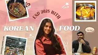 My Last Meal of 2025😚: Korean Food// Korean snacks🍝🍴