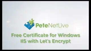 Free Certificate for IIS with Let's Encrypt