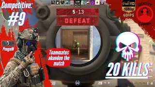 CS2: Competitive #9 as Silver 1 - 20K-13D-3A - Mirage - Defeat - Full Match (Silent Gameplay)