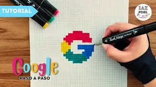 Como pintar el logo de GOOGLE en PIXEL ART &ndash; Tutorial paso a paso #pixelart #google