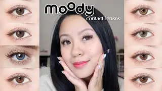 BLACK FRIDAY contact lenses try on haul ft  MOODY lenses 🌻💛
