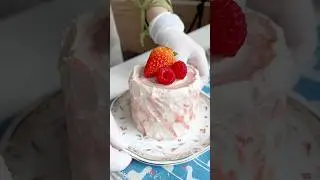 Berry Cake Roll. #shorts #cake #berrycakeroll #cakeroll #dessert #baking #chiffoncake #recipe