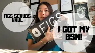 I GOT MY BSN! | FIGS SCRUBS HAUL & TRY ON