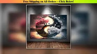 5D Diy Diamond Painting Classic Colorful Yin and Yang Mosaic Diamond Chinese Philosophy Home