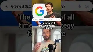 The greatest of all time SEO strategy for software is bottom of funnel...