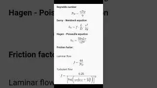 Reynolds number and energy losses||Fluid Mechanics||Physics #shorts
