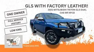 🚨 2021 Triton GLS 4x4 D/C + Factory Leather + Impulse Blue For Sale Low KM Auto Full Service History