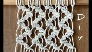 Macrame Zigzag Pattern DIY | macrame knot | macram&eacute; tutorial