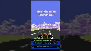 Finally beating Rad Racer on NES (First Try!) - KarmaJolt Stream Highlights Ep 49 #shorts