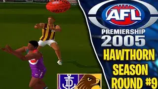 HAWTHORN VS FREMANTLE| SEASON MODE ROUND 9 | AFL PREMIERSHIP 2005 PS2 | #AFL #PS2 #AFL2005