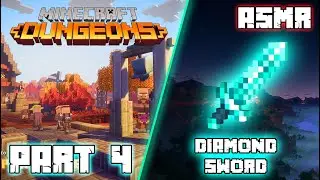 ASMR GAMING | Minecraft: Dungeons - First Evocker & Diamond Sword ~ Chewing Gum & Whispering