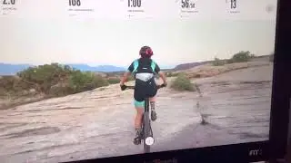 🚴🏽‍♀️💨 #Moab 🪨 Rock Desert #Exercise #NordicTrack #S22i