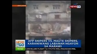 NTG: AFP snipers vs. Maute snipers, karaniwang labanan ngayon sa Marawi