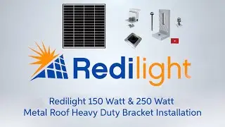 Redilight LED Skylight Alternative150w & 250w Metal Roof Heavy Duty Bracket Installation