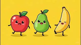 Happy Fruit Dance Party! 🍎🍐🍌 Brain Break for Kids 1 hour Loop