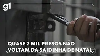 Quase 2 mil presos beneficiados com a Saidinha de Natal não voltam para a cadeia