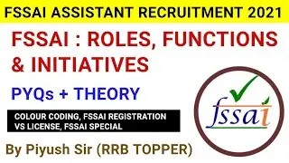 FSSAI Assistant previous year paper/fssai assistant syllabus/fssai roles functions and initiatives