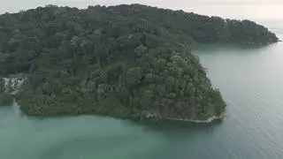 Terbang Drone Di Pantai Tanjung Biru | Biru Air Laut Dia weh #droneview