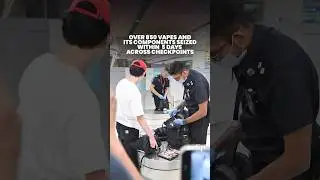 Over 850 vapes and its components seized within 5 days across checkpoints