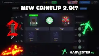 NEW HARVESTER COINFLIP 2.0 GAMEMODE! 😤🤯 (Harvester.gg/r/MODGE MM2 SITE) #mm2 #roblox #godly #trading