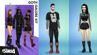 Sims 4 Goth Galore Kit (CREATE A SIM REVIEW)