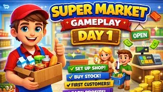 🛒 Super Market Gameplay | Day 1 🛒