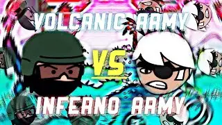VOLCANIC ARMY VS INFERNO ARMY! [ Doodle Army 2: Mini Militia ]