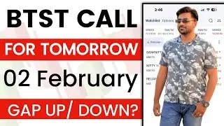 BTST Option Trading Strategy for Tomorrow | Nifty & Banknifty Gap Up or Gap Down | 02 Feb 2026