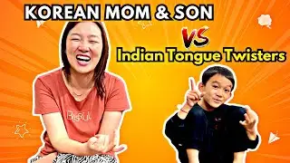 Korean Wife & Son vs Indian Tongue Twisters! 🤣🇮🇳 | Korean Wife in India