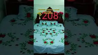 Velvet Bedsheet design| Velvet ki chadar design #velvetbedsheet #embroidery