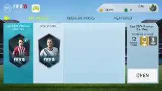 Opening Rare Liga BBVA Premium Gold Pack Fifa 15 Android/IOS (new pack )