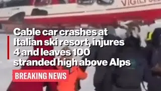 A cable car malfunction at the Macugnaga ski resort in northern Italy injured four people