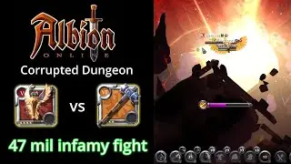 Lightcaller vs 47 mil infamy Greathammer Corrupted Slayer Albion Online