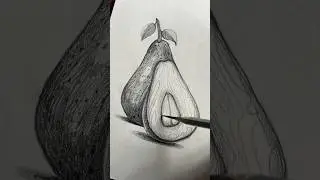 How Easy to Draw an Avocado?😻🥑 #shortsfeed  #drawing #fruitdrawing #fruitart #sketch