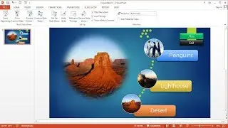 Tutorial PowerPoint 2013 |Cara Membuat Slideshow Animasi Menu Smart Art Teks Dan Gambar