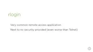 CISSP   Communications and Network Security rlogin