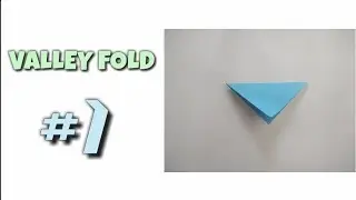 #1VALLEYFOLD ORIGAMI ALL FOLDS :- #1 VALLEY FOLD ....... 1  18 JULY 2020