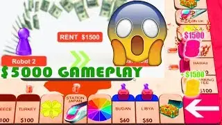 $5000 Gameplay, Fastest Victory In Rento Fortune 3D (GAMINGwithLA) Monopoly Multiplayer Board Game