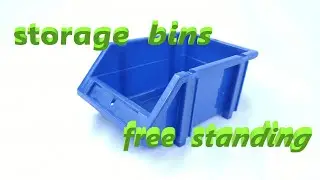 Free standing storage bin tools parts organiser sorter