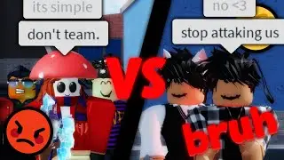 Toxic MM2 Teamers VS Me, EpicM1, And Leo (Murder Mystery 2)