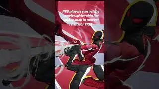 Scarlet spider skin is free for PS5 players on marvel rivals #marvel #marvelrivals #gameplay #games
