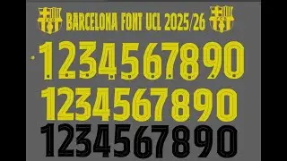 Barcelona Font 2025/26 TIPOGRAFIA HECHA CON SU DISEÑO.