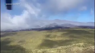 Hawaii Island wildfire burns over 2,100 acres, 50% contained