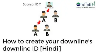 How to create your downline's downline ID [ Hindi ] Team Winfinith pune