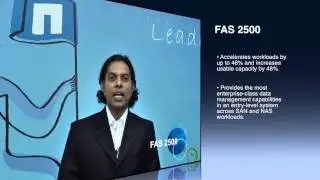 NetApp India's Santhosh D'Souza introduces the new FAS 8080EX and FAS 2500