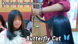 Butterfly Haircut Simple || Tutorial Step By Step 